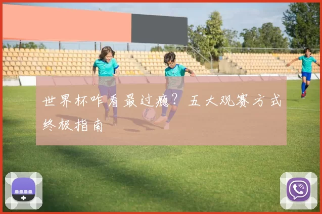 世界杯咋看最过瘾？五大观赛方式终极指南
